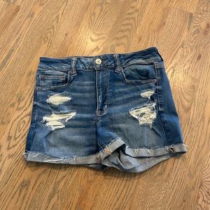 Jean high wasted shorts